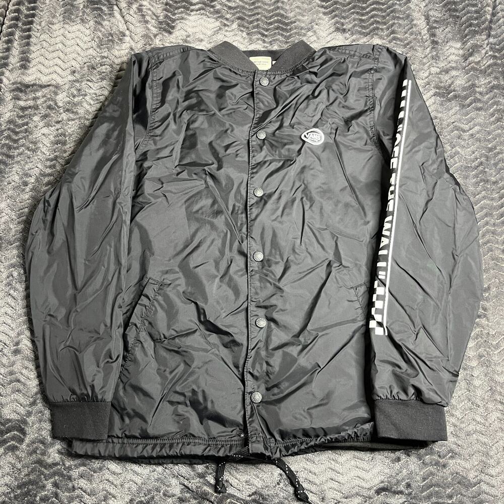 Vans Off The Wall Checkerboard Black Jacket Men Size S